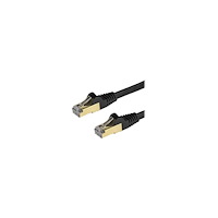StarTech.com StarTech.com Cat6a Ethernet-kabel - skärmad (STP) - 1 m, svart - patch-kabel - 1 m - svart