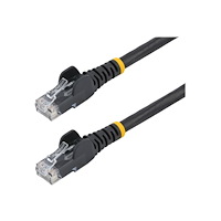 StarTech.com StarTech.com Cat5e Ethernet patchkabel med hakfria RJ45-kontakter - 10 m, Svart - patch-kabel - 10 m - svart
