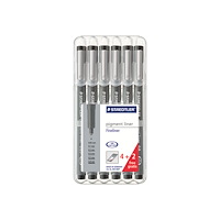 STAEDTLER STAEDTLER pigment liner - fineliner - svart (paket om 6)
