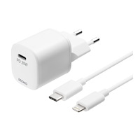 Deltaco DELTACO USBC-AC141 strömadapter - 24 pin USB-C - 20 Watt