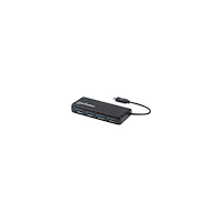 Manhattan Manhattan USB-C Dock/Hub, Ports (4): USB-A (x4), 5 Gbps (USB 3.2 Gen1 aka USB 3.0), External Power Supply Not Needed, Su...