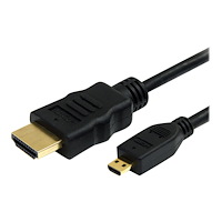 StarTech.com StarTech.com 1m High Speed HDMI Cable with Ethernet HDMI to HDMI Micro - HDMI-kabel med Ethernet - 1 m