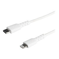 StarTech.com StarTech.com 2m tålig, vitt USB-C till Blixtkabel - Hård, tålig aramifiber USB typ A till Blixtladdare/synkron strömslad...