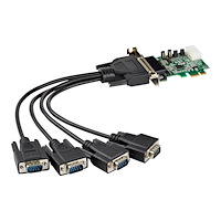 StarTech.com StarTech.com 4-portars PCI Express RS232-seriellt adapterkort - PCIe RS232-seriellt värdstyrenhetskort - PCIe till serie...