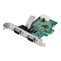 StarTech.com Startech 2-portars PCI Express RS232-seriellt adapterkort - PCIe RS232-seriellt värdstyrenhetskort - PCIe till Dual Seri...