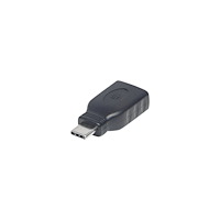 Manhattan Manhattan USB-C to USB-A Adapter, Male to Female, 5 Gbps (USB 3.2 Gen1 aka USB 3.0), SuperSpeed USB, Black, Lifetime War...