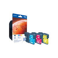 Brother Brother LC1100HYRBWBP - hög kapacitet - gul, cyan, magenta - original - bläckpatron