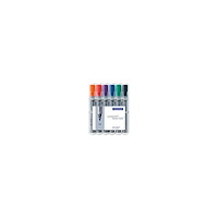 STAEDTLER STAEDTLER Lumocolor - markering - svart, röd, blå, grön, orange, violett (paket om 6)
