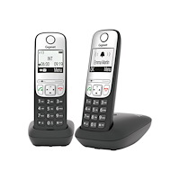 Gigaset Communications Gigaset A690 Duo - trådlös telefon med nummerpresentation + 1 extra handuppsättning - 3-riktad samtalsförmåg