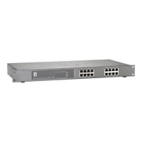 LevelOne LevelOne FEP-1612W150 - switch - 16 portar - rackmonterbar