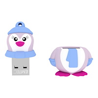 EMTEC International EMTEC Animalitos Marine Range M336 Miss Penguin - USB flash-enhet - 16 GB