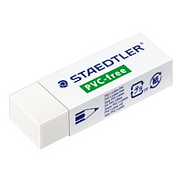 STAEDTLER STAEDTLER - radergummi - 4.3 x 1.9 x 1.3 cm - vit - plast