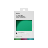 Cricut Cricut Jewel Sampler - foil transfer sheet - 10.1 x 15.2 cm - 24 ark - havsblå, aubergine, smaragd