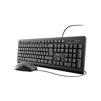 Trust Computer Products Trust TKM-250 - sats med tangentbord och mus - Nordisk - svart Inmatningsenhet