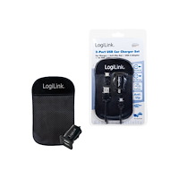 2direct LogiLink strömadapter för bil - 2 x USB - 10.5 Watt