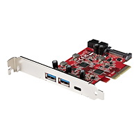 StarTech.com StarTech.com 5-ports USB PCIe-kort - 10 Gbps USB 3.1 Gen 2 PCIe-kort med 1x USB-C och 2x USB-A - 1x 2-ports IDC (intern...