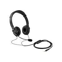 Kensington Computer Products Group Kensington Hi-Fi Headphones with Mic - hörlurar med mikrofon - 3,5 mm kontakt