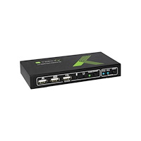 IC Intracom TECHly 2x1 USB HDMI KVM Switch 4Kx2K - omkopplare för tangentbord/video/mus/ljud - 2 portar