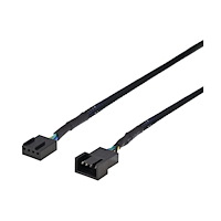 Deltaco DELTACO - förlängningsströmkabel till fläkt - 4-stifts fläktkontakt till 4-stifts fläktkontakt - 30 cm