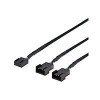 Deltaco DELTACO - strömdelare - 4-stifts fläktkontakt till 4-stifts fläktkontakt