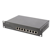 Digitus DIGITUS DN-80117 - switch - 8 portar - Administrerad - rackmonterbar