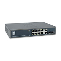 LevelOne LevelOne GEP-1221 - switch - 12 portar - ohanterad - rackmonterbar