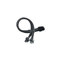 Silverstone Technology SilverStone PP07E - förlängningskabel för ström - 8-stifts EPS12V (4+4) till 8-stifts EPS12V - 30 cm