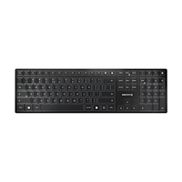CHERRY CHERRY KW 9100 SLIM - tangentbord - QWERTY - Engelska - Europa - svart, silver Inmatningsenhet