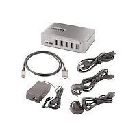 StarTech.com StarTech.com 10-Port USB-C Hub, 8x USB-A + 2x USB-C, Self-Powered w/ 65W Power Supply, USB 3.1 10Gbps Hub w/ BC1.2 Charg...