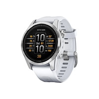 Garmin Garmin epix Pro Standard Edition 2a generation - silverfiberförstärkt polymer - Ja smart klocka med band - whitestone -...