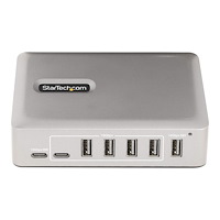 StarTech.com StarTech.com 7-Port USB-C Hub, 5x USB-A + 2x USB-C, Self-Powered w/ 65W Power Supply, USB 3.1 10Gbps Hub w/ BC1.2 Chargi...