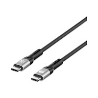 Manhattan Manhattan USB-C to USB-C Cable (240W), 1m, Male to Male, Black, Thunderbolt 4, 40 Gbps (USB4 Gen 3x2), Extended Power Ra...
