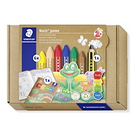 STAEDTLER STAEDTLER Noris junior - krit- och blyertspennuppsättning - 7 delar