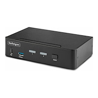 StarTech.com StarTech.com 2-Port DisplayPort KVM Switch, 8K 60Hz / 4K 144Hz, Single Display, DP 1.4, 2x USB 3.0 Ports, 4x USB 2.0 HID...