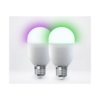 Razer USA Razer Aether - LED-glödlampa - form: A19 - E26 / E27 - 9 W - RGB-lampa - 2700-6500 K