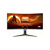AOC AOC Gaming CU34G2XP/BK - LED-skärm - böjd - 34" - HDR