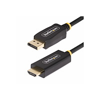StarTech.com StarTech.com 6.6ft (2m) DisplayPort to HDMI Adapter Cable, 4K 60Hz with HDR, DP to HDMI 2.0b, Active Video Converter, Di...