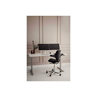 Bakker Elkhuizen BakkerElkhuizen Flexible Dual monteringssats - justerbara dubbla armar med mekanisk fjäder - för 2 monitorer - vit