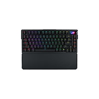ASUSTeK COMPUTER ASUS ROG Azoth Extreme - tangentbord - 75% - med OLED-display - svart Inmatningsenhet
