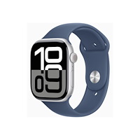 Apple Apple Watch Series 10 (GPS) - silveraluminium - smart klocka med sportband - denim - 64 GB