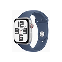 Apple Apple Watch SE (GPS + Cellular) 2a generation - silveraluminium - smart klocka med sportband - denim - 32 GB