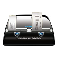 Newell Rubbermaid DYMO LabelWriter 450 Twin Turbo - etikettskrivare - svartvit - direkt termisk
