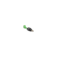 DeLOCK Delock Adapter DC 2.1 x 5.5 mm male > Terminal Block - strömadapter - 2 stifts terminalblock till likströmsuttag 2,1 mm
