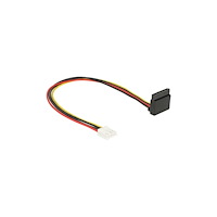 DeLOCK Delock Floppy 4 pin female > SATA 15 pin female metal - strömadapter - 4 pin strömuttag för minimikontakt till SATA-strö...