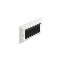 DeLOCK Delock Cable Management Cover 146 x 86 mm with black Brush Strips - cable management panel cover
