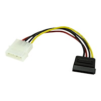 StarTech.com StarTech.com 15 cm 4-stifts LP4 till SATA-strömkabeladapter - strömkabel - SATA-ström till 4 pin intern effekt - 0.2 m