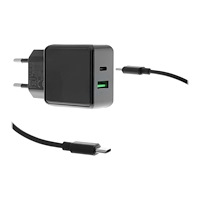 INSMAT Insmat TRIDON Series Dual USB Travel Charger strömadapter - 24 pin USB-C - 20 Watt