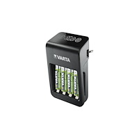 Varta Varta LCD Plug Charger+ batteriladdare/strömadapter - 4 x AA-typ - NiMH - USB