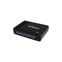 StarTech.com StarTech.com Svart SuperSpeed USB 3.0-hubb med 4 portar - hubb - 4 portar