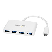 StarTech.com Startech USB C-hubb med 4 portar tillsammans med 4x USB A-portar (USB 3.0 SuperSpeed 5 Gbit/s) - Bussdriven via USB - Bä...